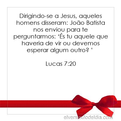 Lucas 7:20 NVI - Imagen Verso do Dia