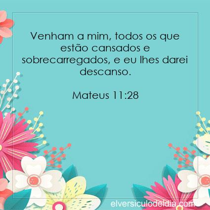 Mateus 11:28 NVI - Imagen Verso do Dia