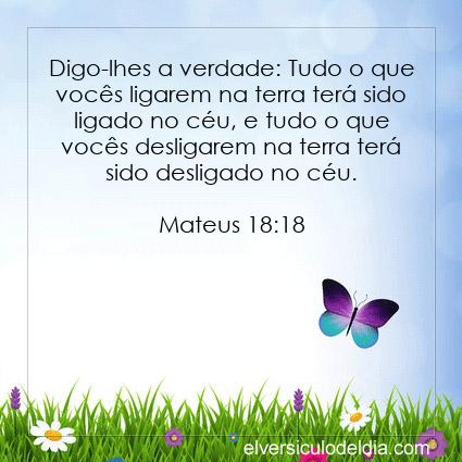 Mateus 18:18 NVI - Imagen Verso do Dia
