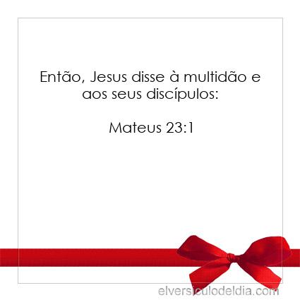 Mateus 23:1 NVI - Imagen Verso do Dia