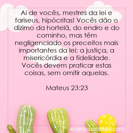 Mateus 23:23 NVI - Imagen Verso do Dia