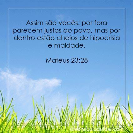 Mateus 23:28 NVI - Imagen Verso do Dia