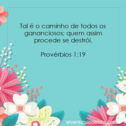 Provérbios 1:19 NVI - Imagen Verso do Dia