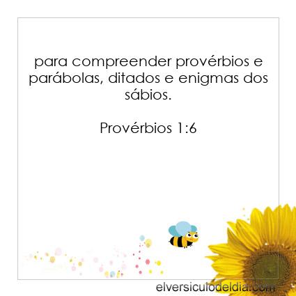 Provérbios 1:6 NVI - Imagen Verso do Dia