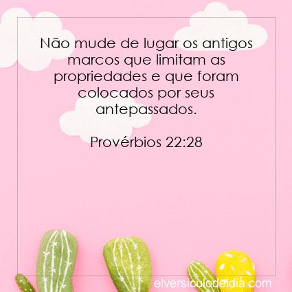 Provérbios 22:28 NVI - Imagen Verso do Dia
