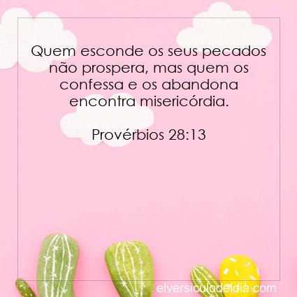 Provérbios 28:13 NVI - Imagen Verso do Dia