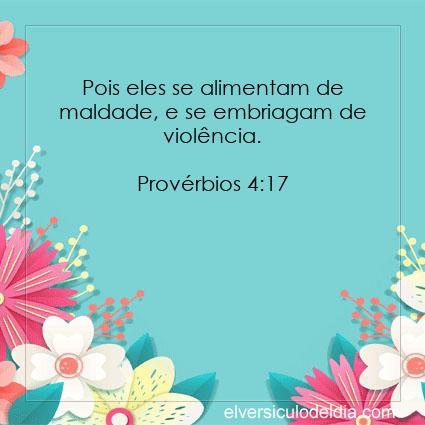 Provérbios 4:17 NVI - Imagen Verso do Dia