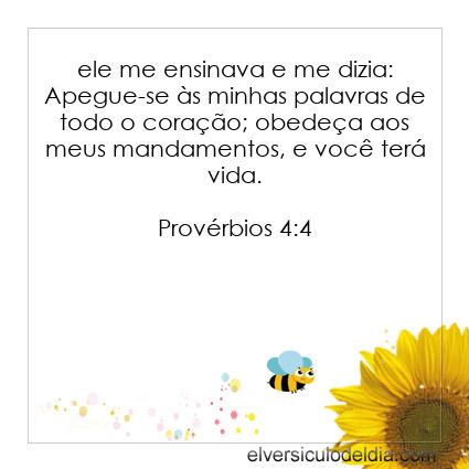 Provérbios 4:4 NVI - Imagen Verso do Dia