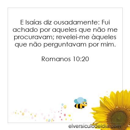 Romanos 10:20 NVI - Imagen Verso do Dia