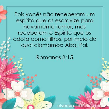 Romanos 8:15 NVI - Imagen Verso do Dia