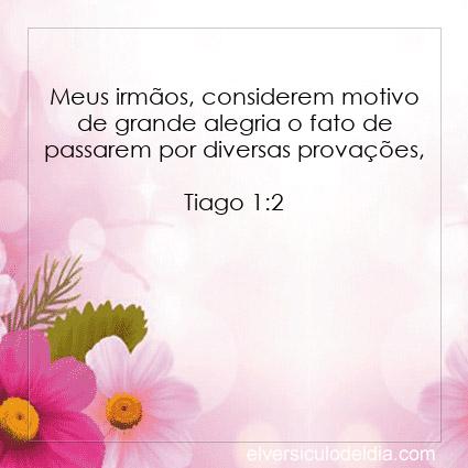 Tiago 1:2 NVI - Imagen Verso do Dia