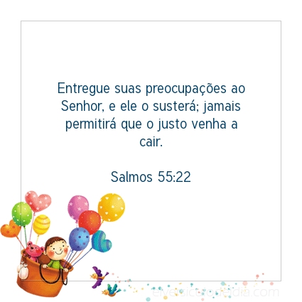Imagem Verso do dia Salmos 55:22