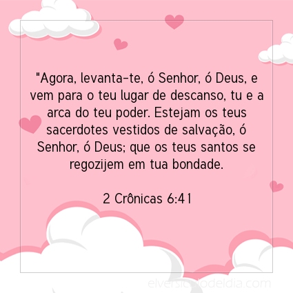 Imagem Verso do dia 2 Crônicas 6:41