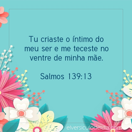 Imagem Verso do dia Salmos 139:13