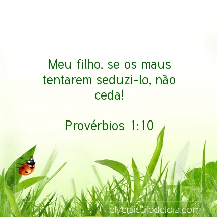 Imagem Verso do dia Provérbios 1:10