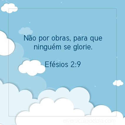 Imagem Verso do dia Efésios 2:9