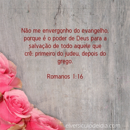 Imagem Verso do dia Romanos 1:16