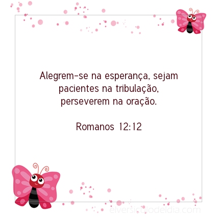 Imagem Verso do dia Romanos 12:12