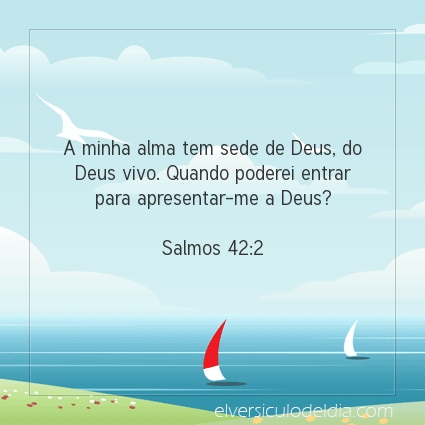 Imagem Verso do dia Salmos 42:2
