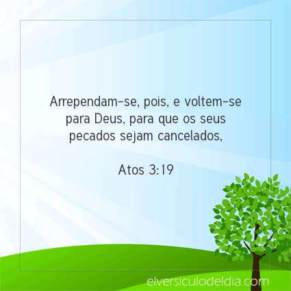 Imagem Verso do dia Atos 3:19