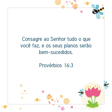 Imagem Verso do dia Provérbios 16:3
