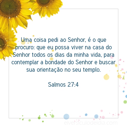 Imagem Verso do dia Salmos 27:4