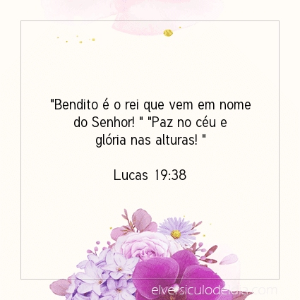 Imagem Verso do dia Lucas 19:38