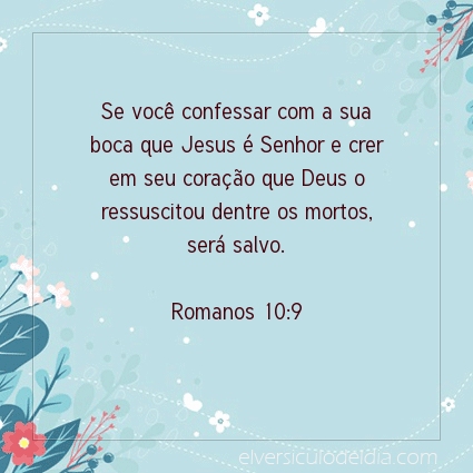 Imagem Verso do dia Romanos 10:9