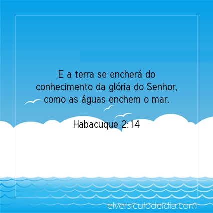 Imagem Verso do dia Habacuque 2:14