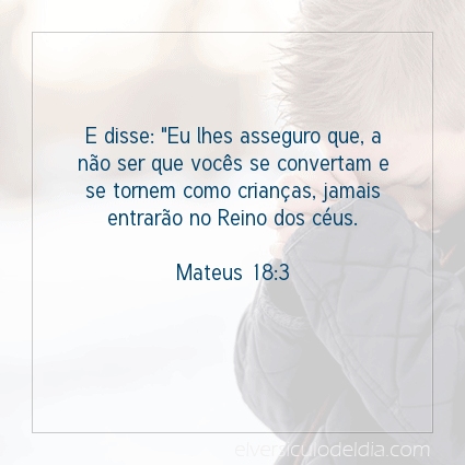 Imagem Verso do dia Mateus 18:3