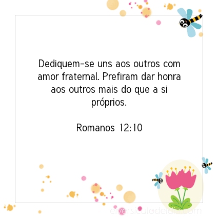 Imagem Verso do dia Romanos 12:10