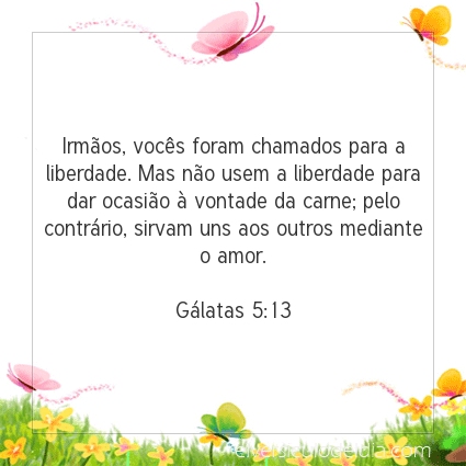 Imagem Verso do dia Gálatas 5:13