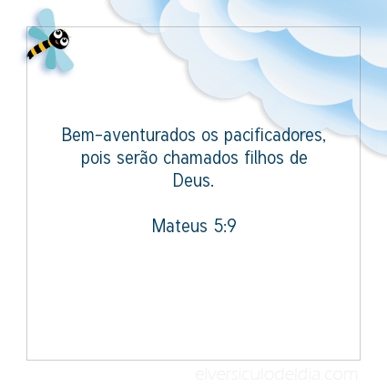 Imagem Verso do dia Mateus 5:9