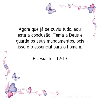 Imagem Verso do dia Eclesiastes 12:13