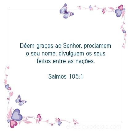 Imagem Verso do dia Salmos 105:1