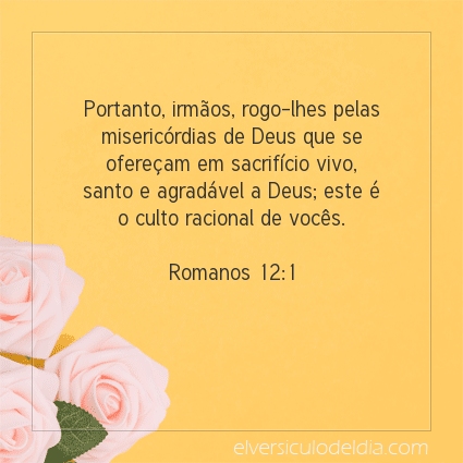 Imagem Verso do dia Romanos 12:1