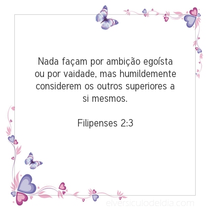 Imagem Verso do dia Filipenses 2:3
