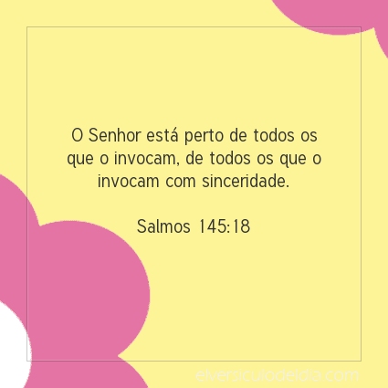 Imagem Verso do dia Salmos 145:18