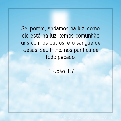 Imagem Verso do dia 1 João 1:7
