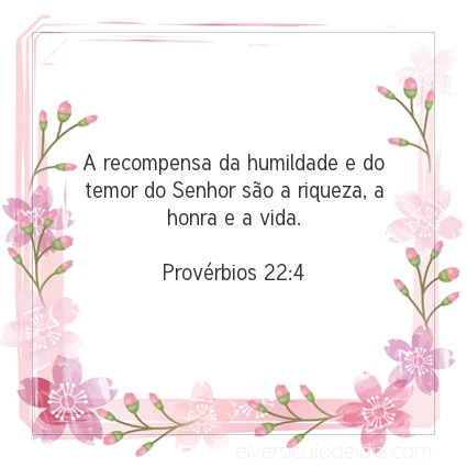 Imagem Verso do dia Provérbios 22:4