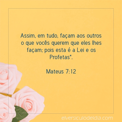 Imagem Verso do dia Mateus 7:12