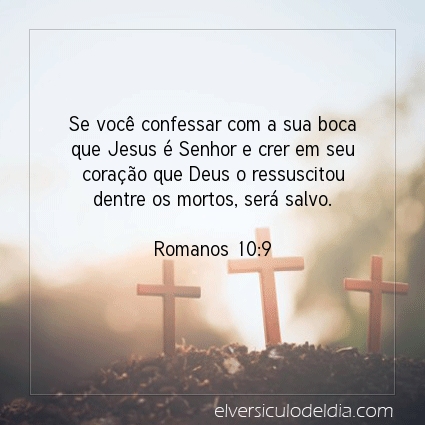 Imagem Verso do dia Romanos 10:9