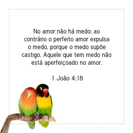 Imagem Verso do dia 1 João 4:18