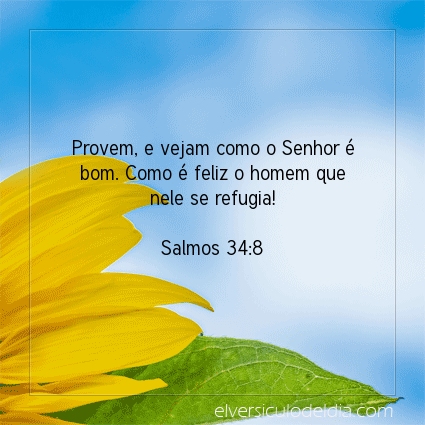 Imagem Verso do dia Salmos 34:8