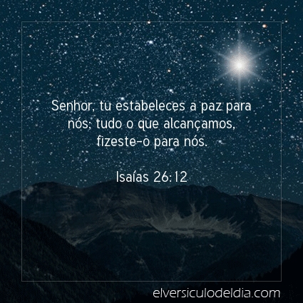 Imagem Verso do dia Isaías 26:12