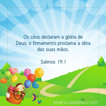 Imagem Verso do dia Salmos 19:1