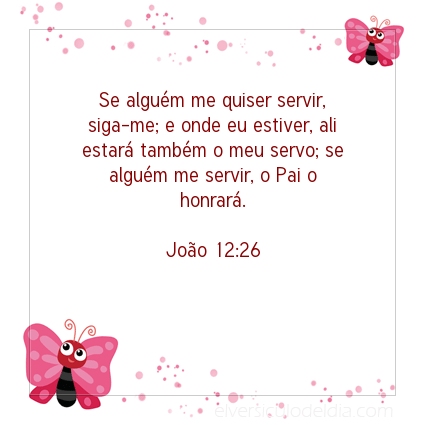 Imagem Verso do dia João 12:26
