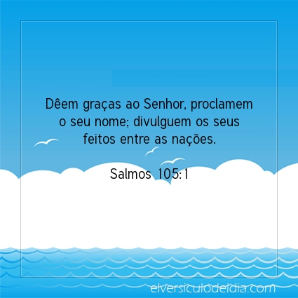 Imagem Verso do dia Salmos 105:1