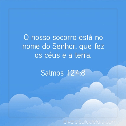 Imagem Verso do dia Salmos 124:8