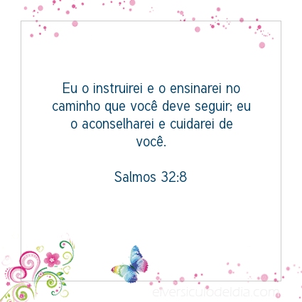 Imagem Verso do dia Salmos 32:8